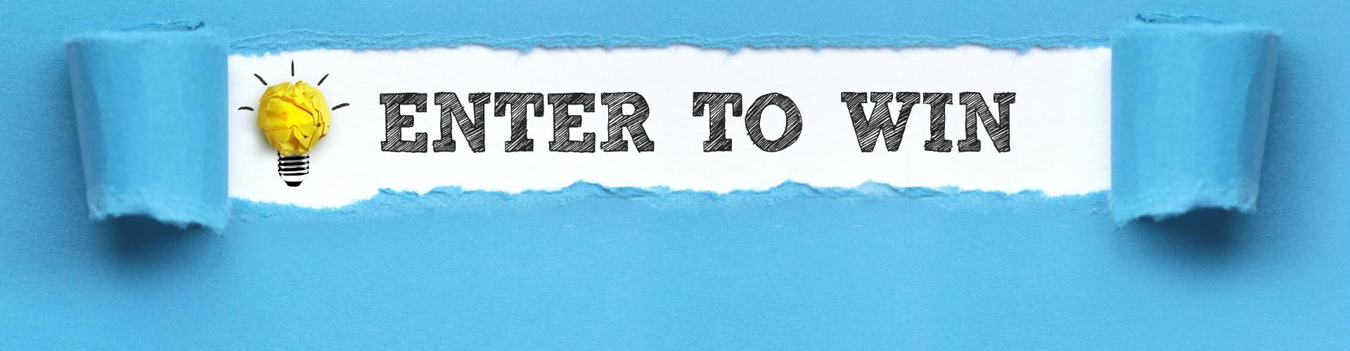 Enter to win banner