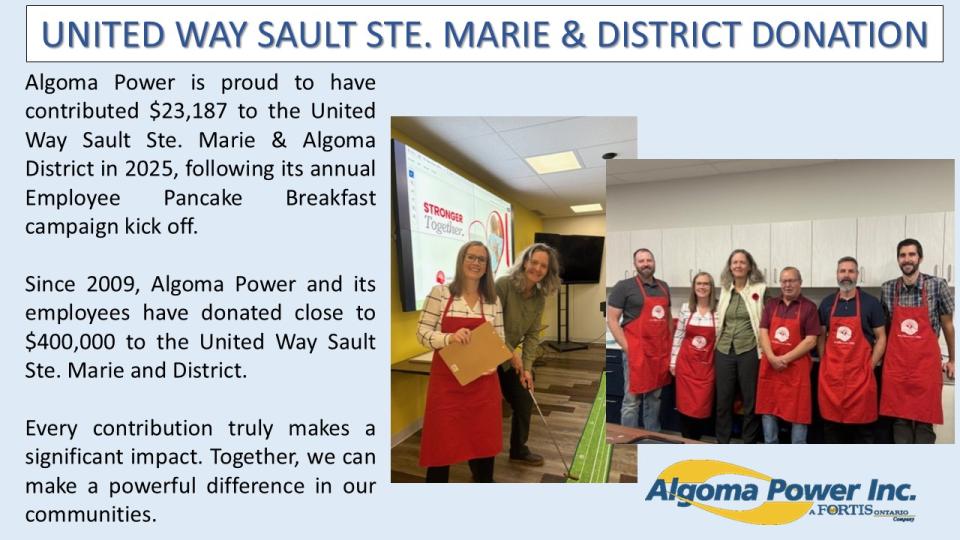 United Way SSM and District Donation 2025
